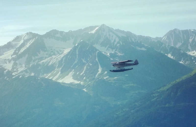 Plane ride at Kenai River Drifter's Lodge.