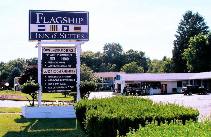 Exterior view at Flagship Inn & Suites.