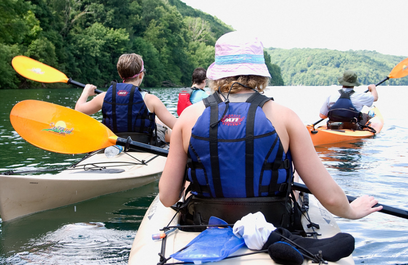 Kayaking at ACE Adventure Resort.