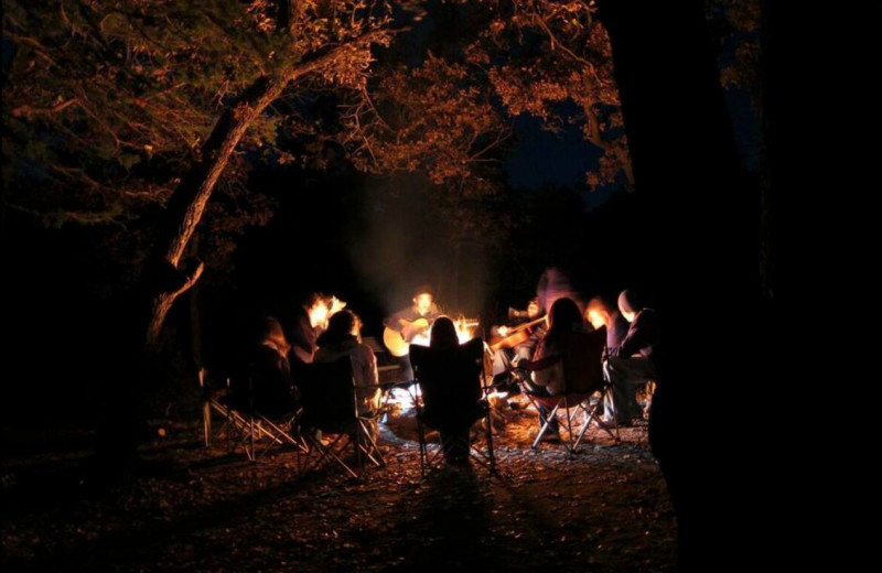 Campfire at Great Blue Resorts- Shamrock Bay Resort.