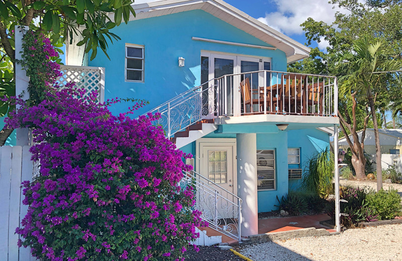 Cottage exterior at The Pelican Key Largo Cottages.