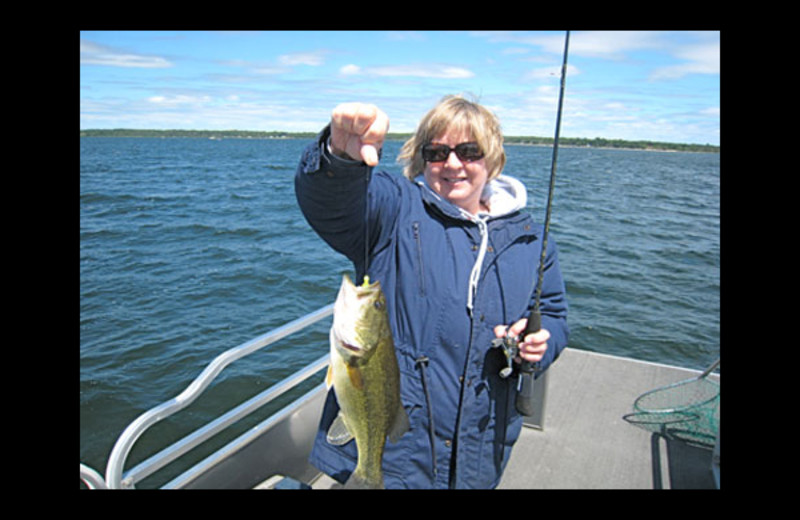 Fishing at Lake Edward Resort.