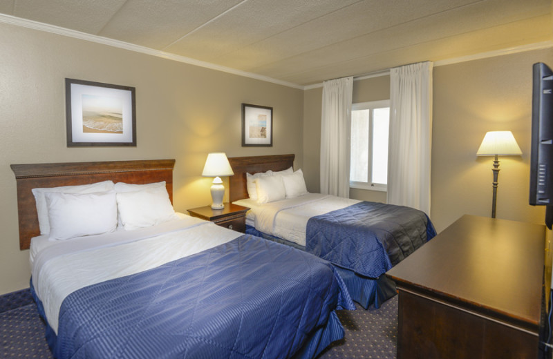 Guest room at Marigot Beach Suites.