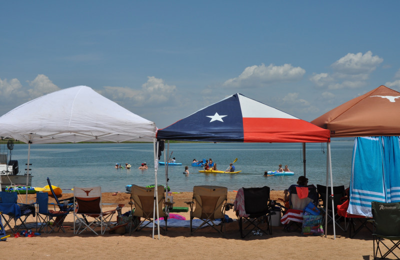 Beach at Willow Point Resort.