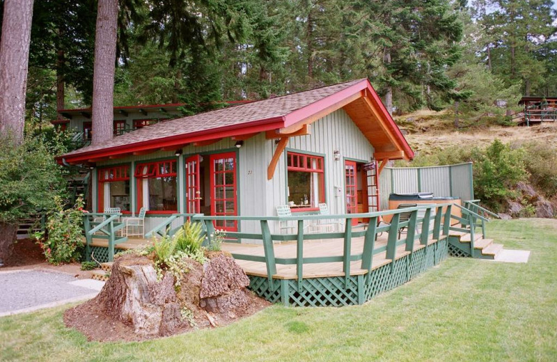 Cottage exterior at April Point Lodge and Fishing Resort.