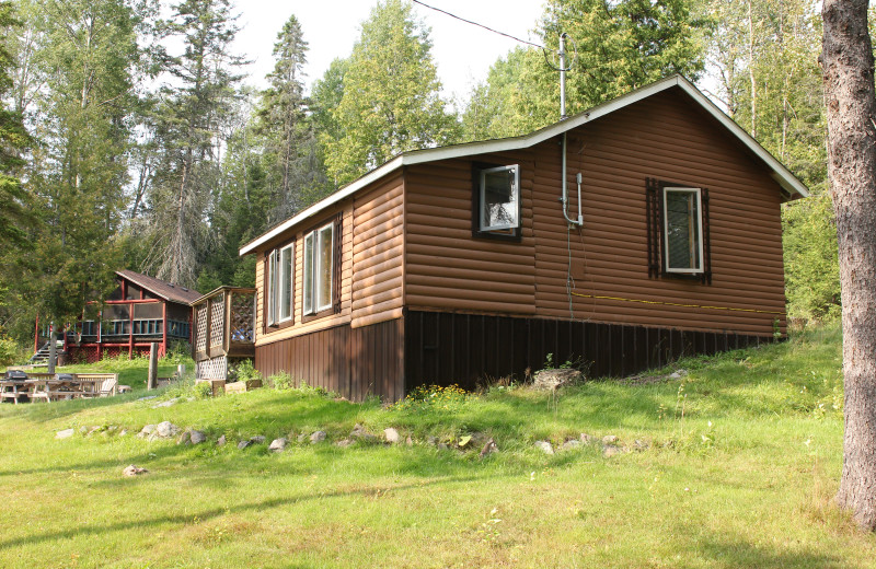 Cabin exterior at Olive the Lake.