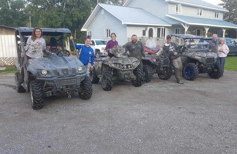 ATV a tElk Lake Wilderness Resort.