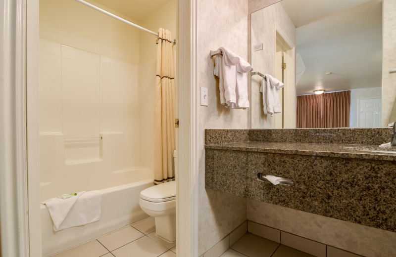 Guest bathroom at St. George Inn.