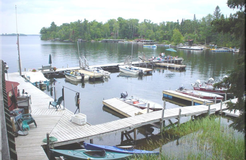 Dock at Arrowhead Lodge & Resort.