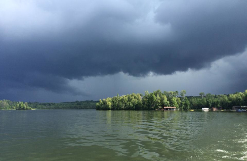 Lake view at Muskego Point Resort.