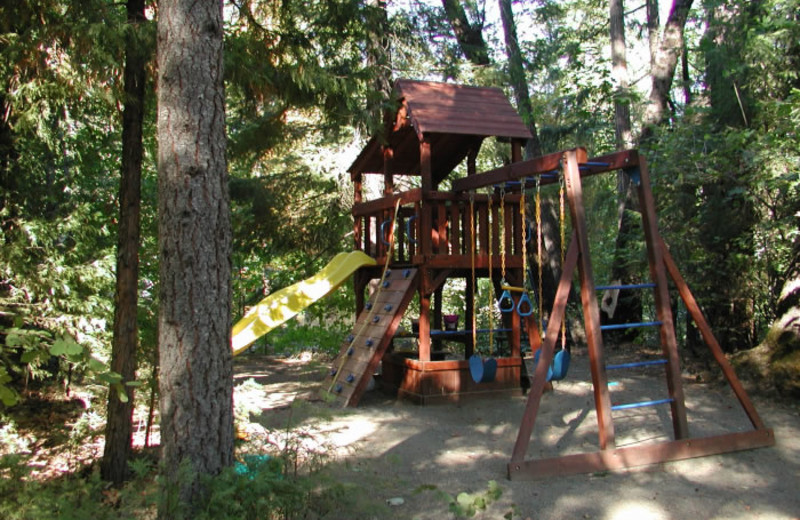 Playground at Ripple Creek Cabins.