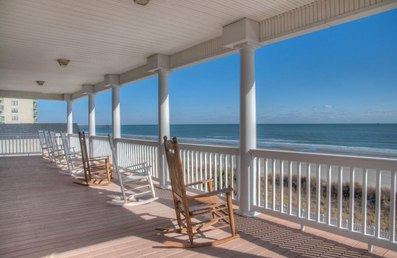 Balcony view at Grand Strand Vacations.