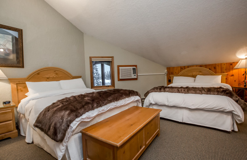 Executive suite bedroom at Kandahar Lodge.