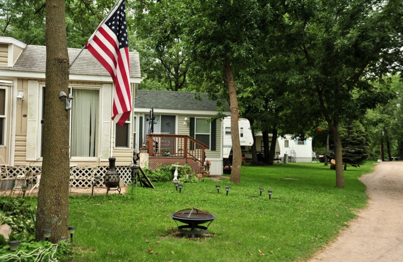 RV campground at Riverside Resort.