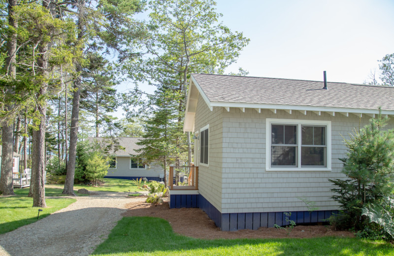 Cottage exterior at Linekin Bay Resort.