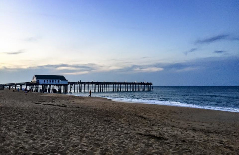 Fishing pier at Beach Realty & Construction.