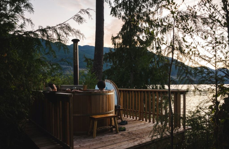Hot tub at Wilderness Resort & Retreat.