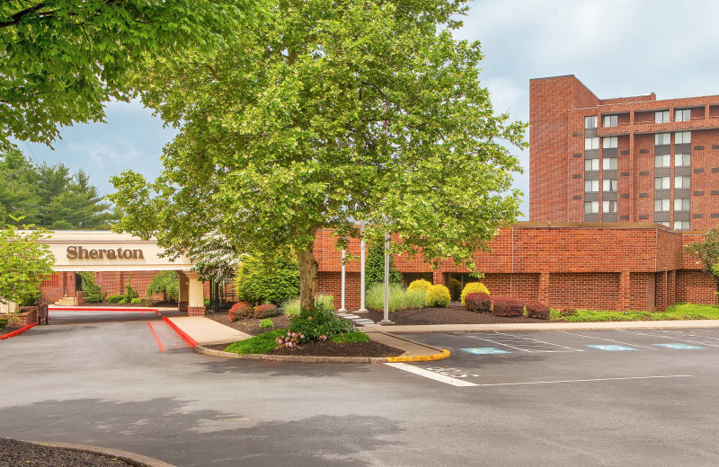 Exterior view of Sheraton Harrisburg Hershey Hotel.