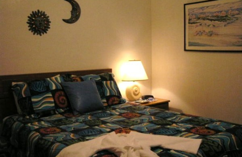 Guest room at Weiss' Paradise Suites.