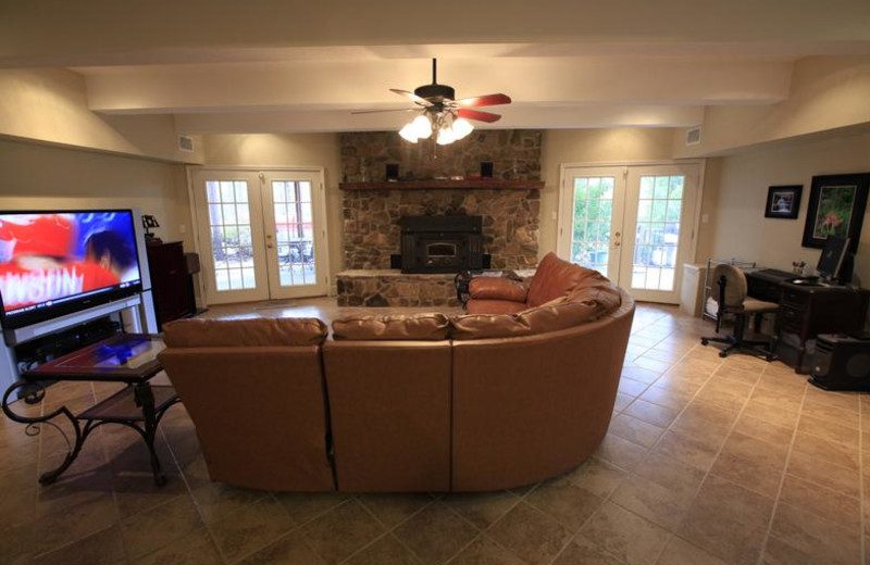 Living room area at Rainey Day Resort.