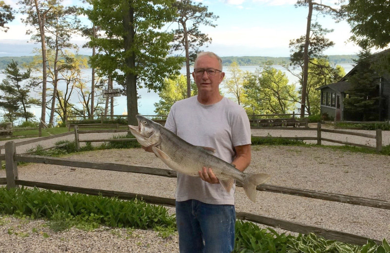 Fishing at Chimney Corners Resort.