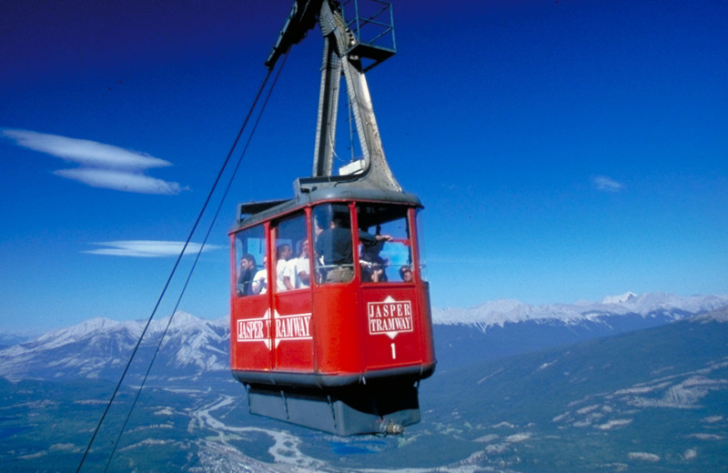 The Jasper Tramway near Gingerbread Cabin.