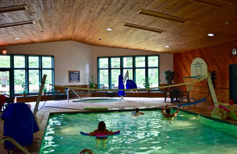 Indoor pool at Whitetail Lodge.