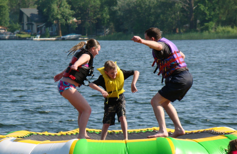 Water activities at Campfire Bay Resort.
