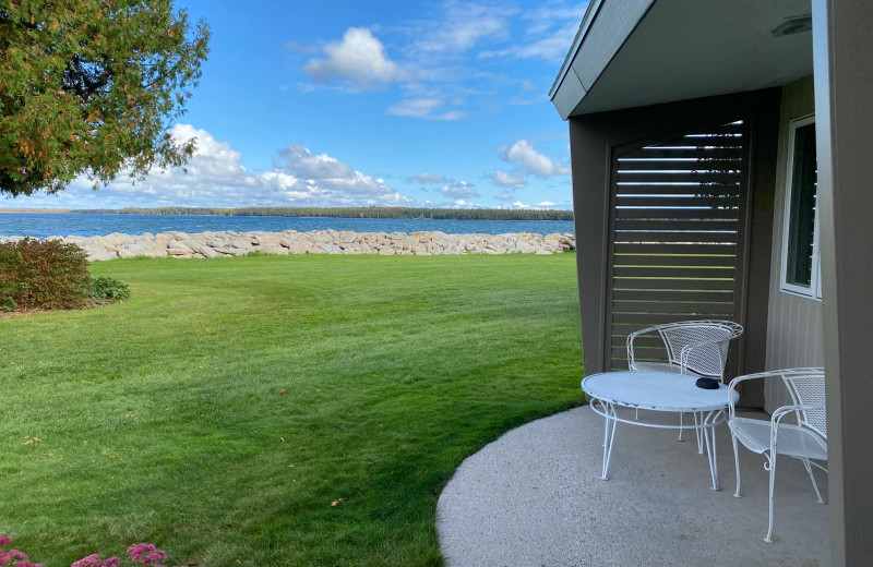 Cabin porch at Gordon Lodge