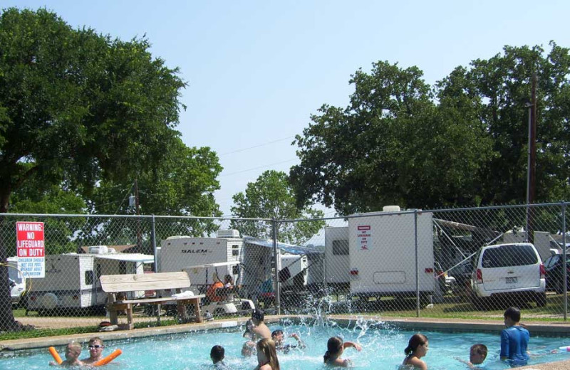 Outdoor Pool at The Edgewater Waterfront Cottages