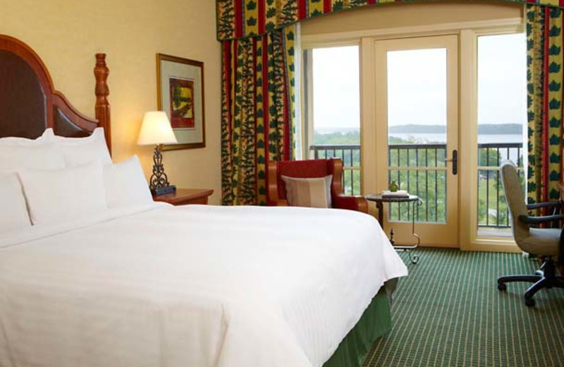 Guest room at Marriott Shoals Hotel & Spa.