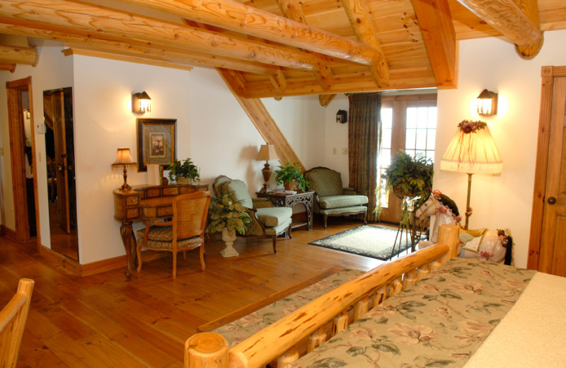 Guest room at Pine Lakes Lodge.