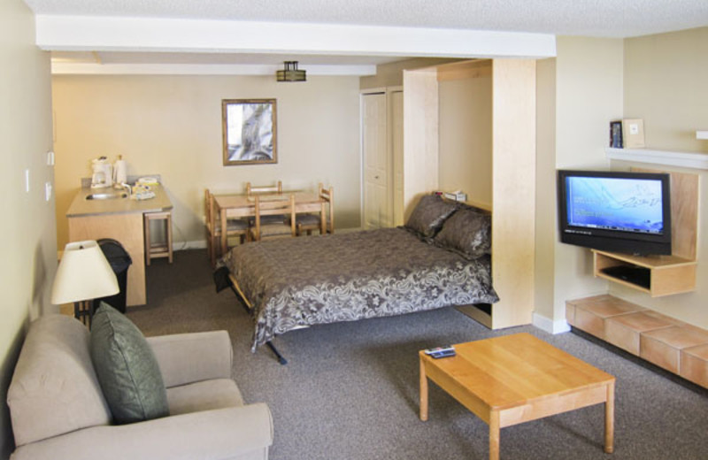 Studio Interior at the Panorama Vacation Retreat at Horsethief Lodge