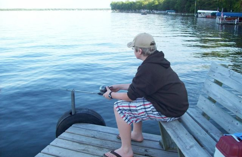 Fishing at Lykins Pinehurst Resort.