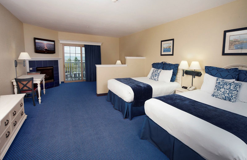 Guest room at Blue Harbor Resort and Spa.