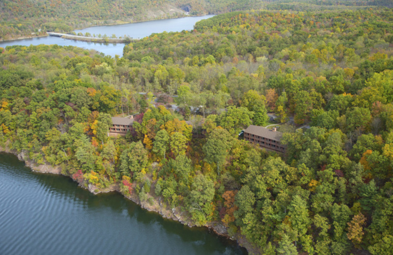 Aerial view of Lake Raystown.