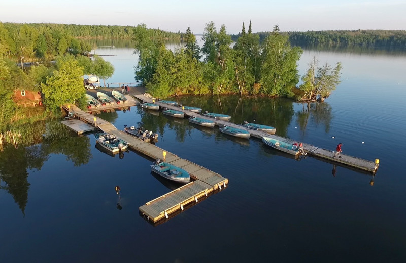 Aerial view of Rainbow Point Lodge.