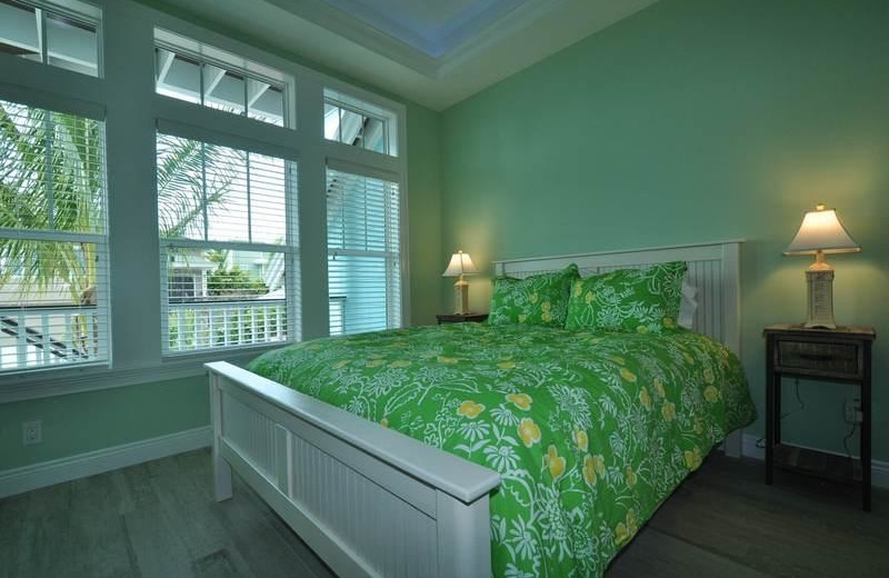 Rental bedroom at Lizzie Lu's Island Retreat.