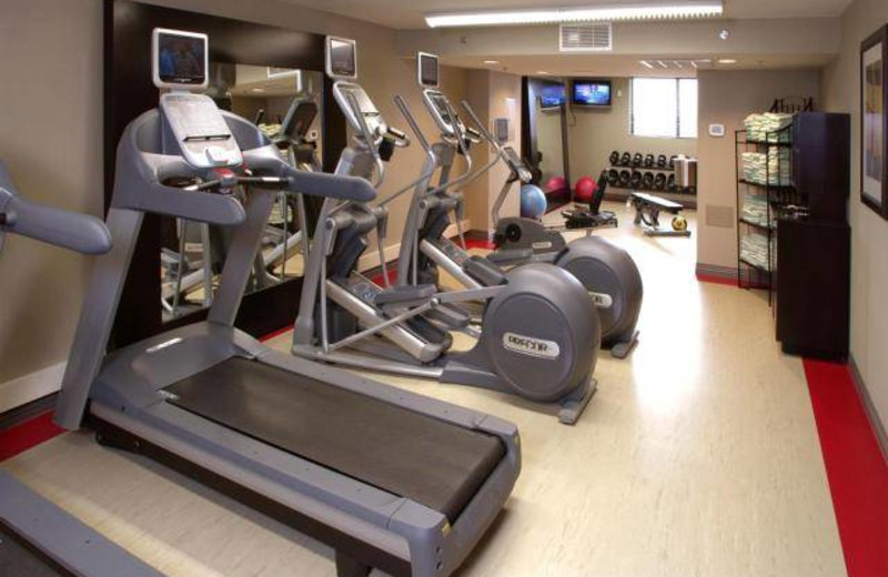 Fitness center at Embassy Suites Bloomington.