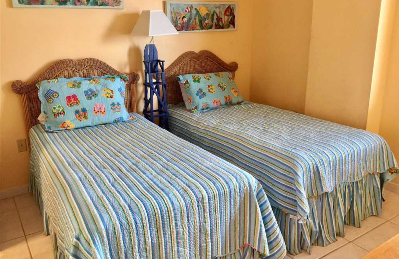Rental bedroom at Gulf Shores Rentals.