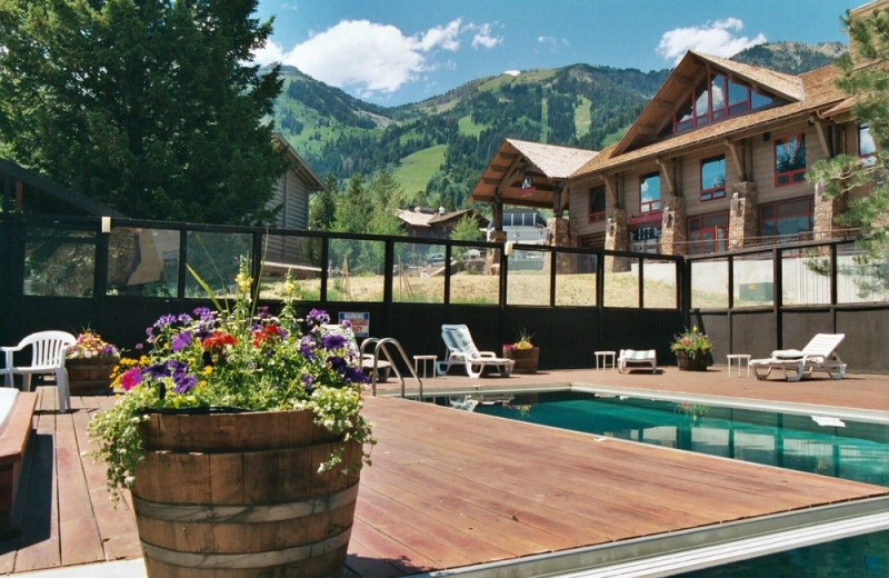 Outdoor pool at Alpenhof Lodge.