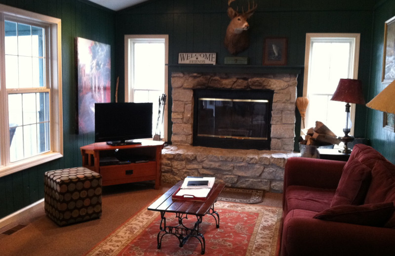 Cabin interior at Wasatch Lake Cabins.
