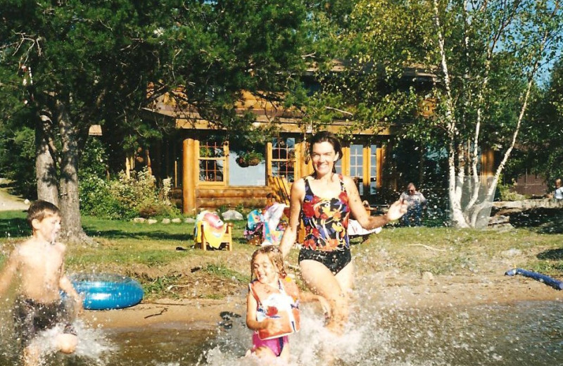 Family at Lodge of Whispering Pines.