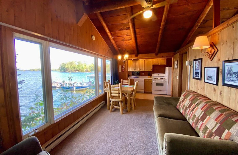 Cabin interior at Pehrson Lodge Resort.