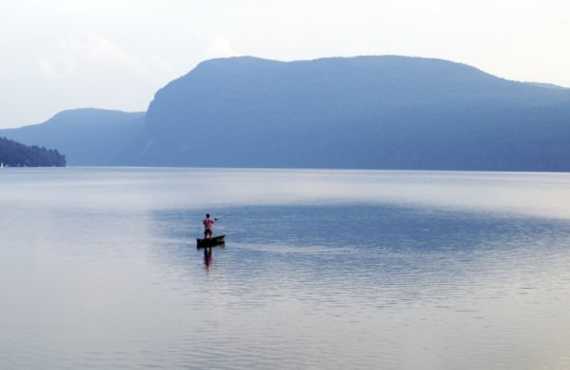 Trout fishing on Lake Willoughby at Willough Vale Inn.