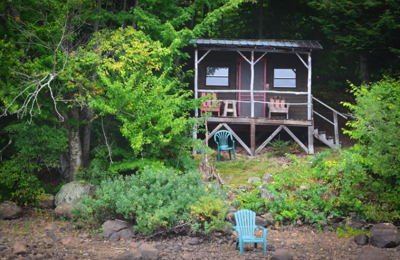 Cabin exterior at Timberlock.