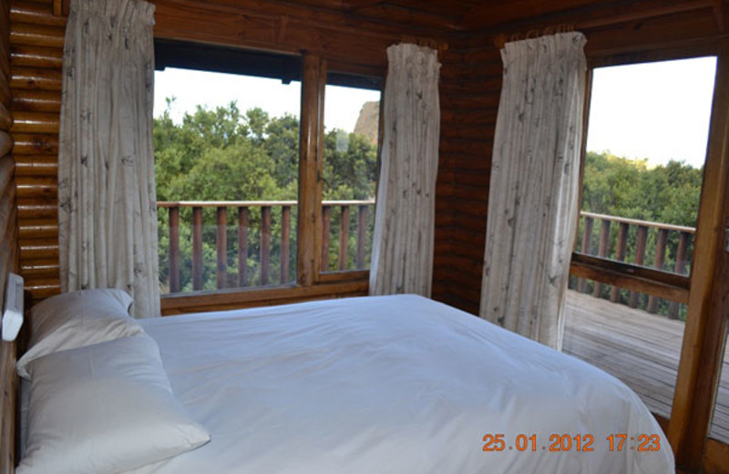 Cabin bedroom at Mount Everest Guest Farm.