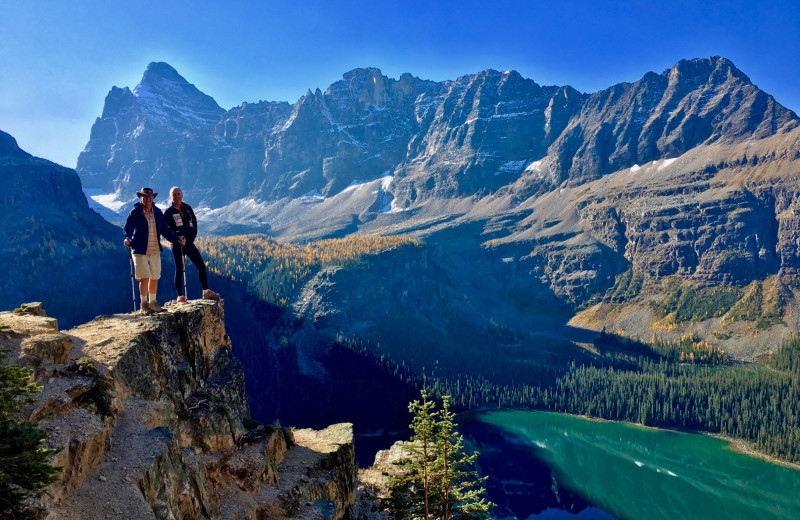 Mountains at Johnston Canyon Resort.
