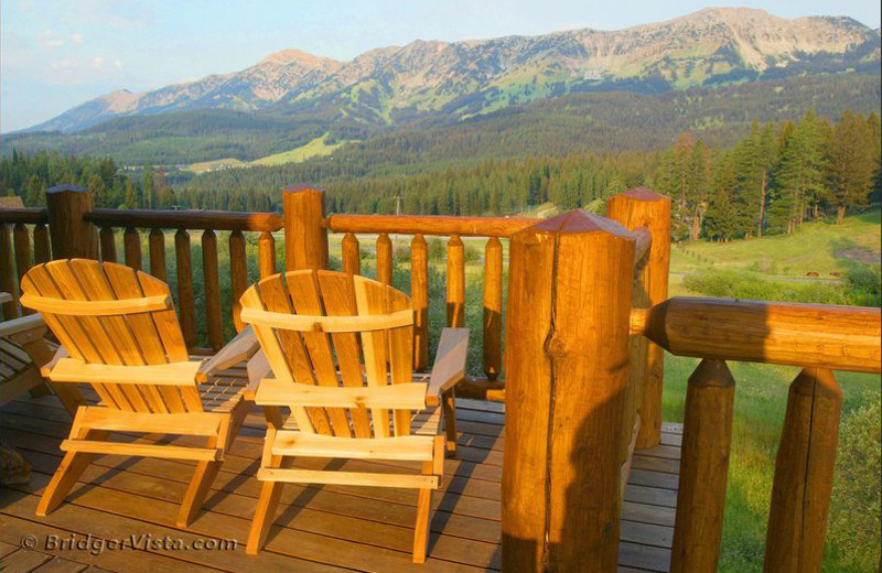 Balcony view at Bridger Vista Lodge.