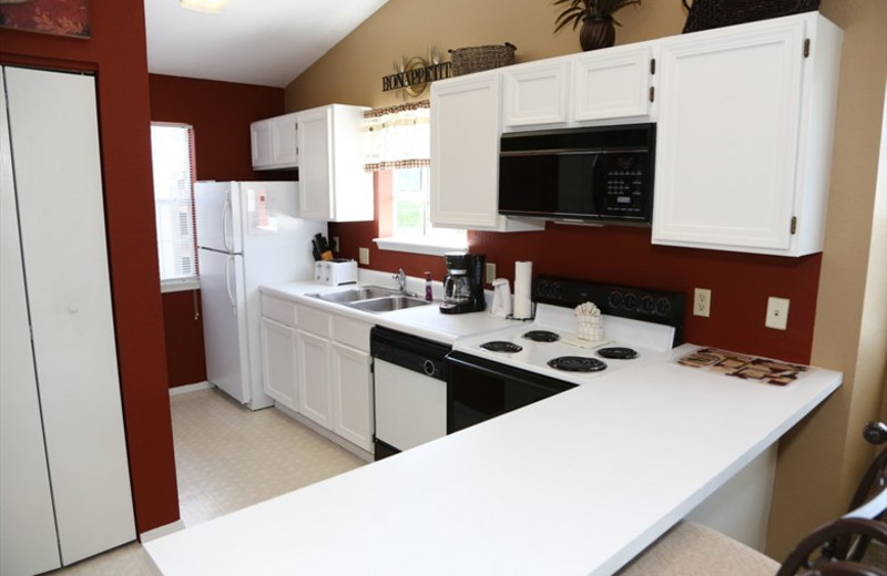 Kitchen area at Villas at Lantern Bay.